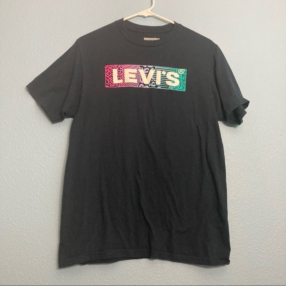 Levi’s Classic Cotton Tee - Navy - Color Logo - Medium